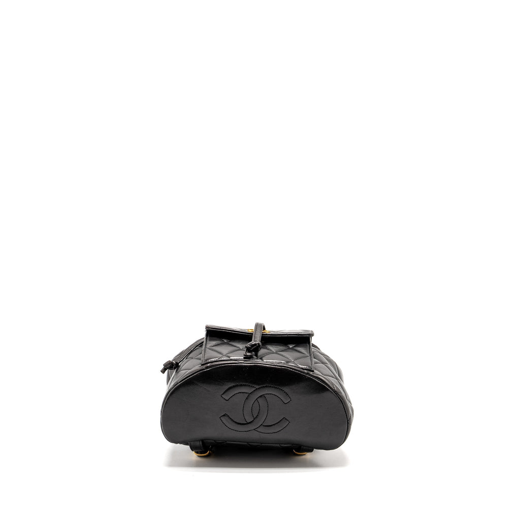 VINTAGE DUMA BACKPACK LAMBSKIN BLACK GHW