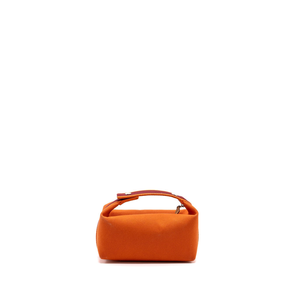 TROUSSE DE TOILETTE BRIDE A BRAC PM TRAVEL POUCH CANVAS ORANGE FEU SHW