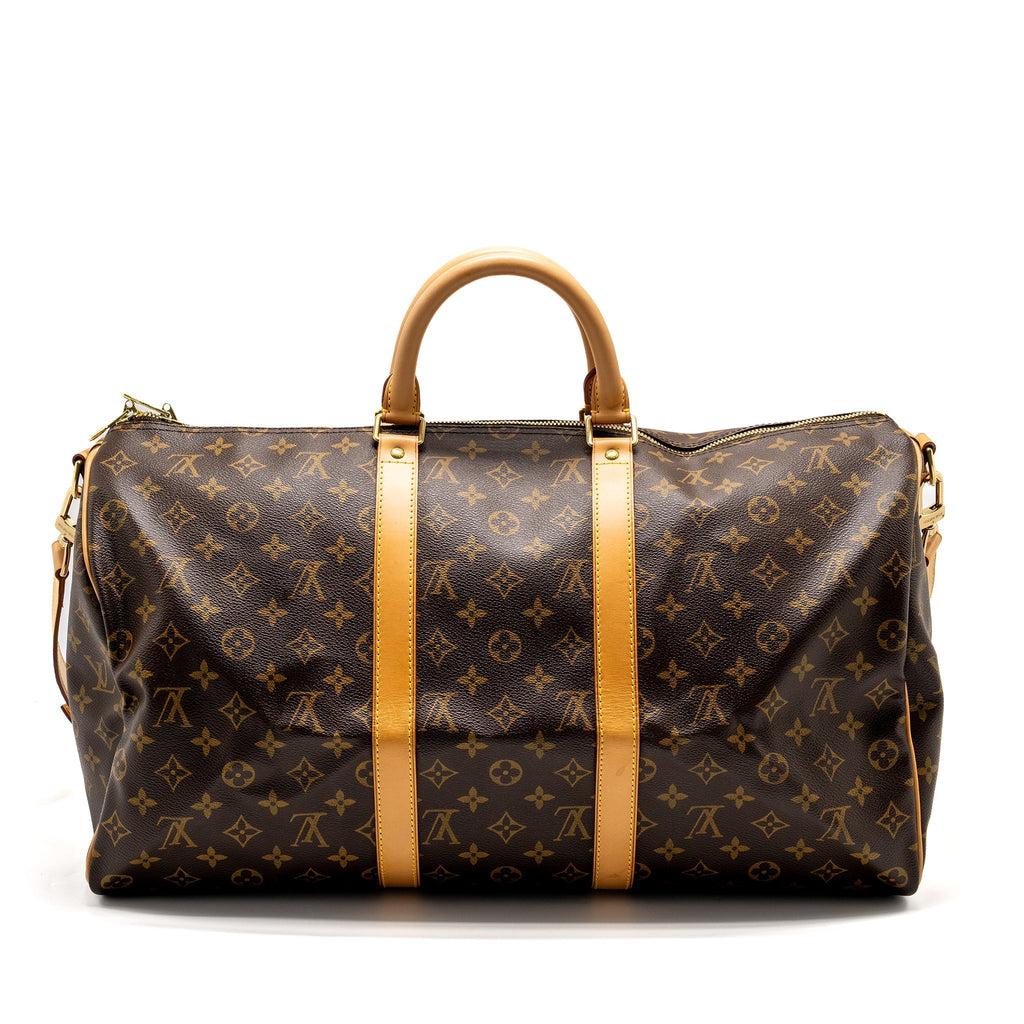 KEEPALL 50 BANDOULIRE MONOGRAM CANVAS GHW