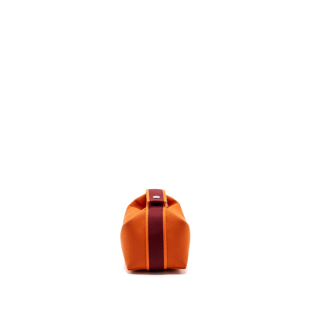 TROUSSE DE TOILETTE BRIDE A BRAC PM TRAVEL POUCH CANVAS ORANGE FEU SHW