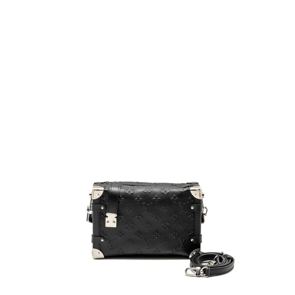 SIDE TRUNK MONOGRAM DEBOSSED CALFSKIN BLACK SHW