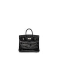 HERMES BIRKIN 25 SHINY CROCODILE NILOTICUS BLACK SHW