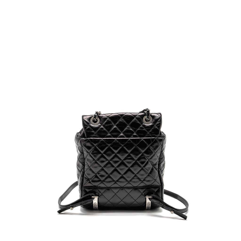 MOUNTAIN BACKPACK QUILTED CALFSKIN BLACK RUTHENIUM HARDWARE