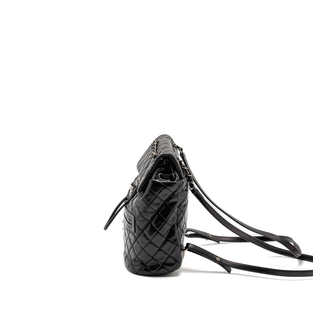 MOUNTAIN BACKPACK QUILTED CALFSKIN BLACK RUTHENIUM HARDWARE