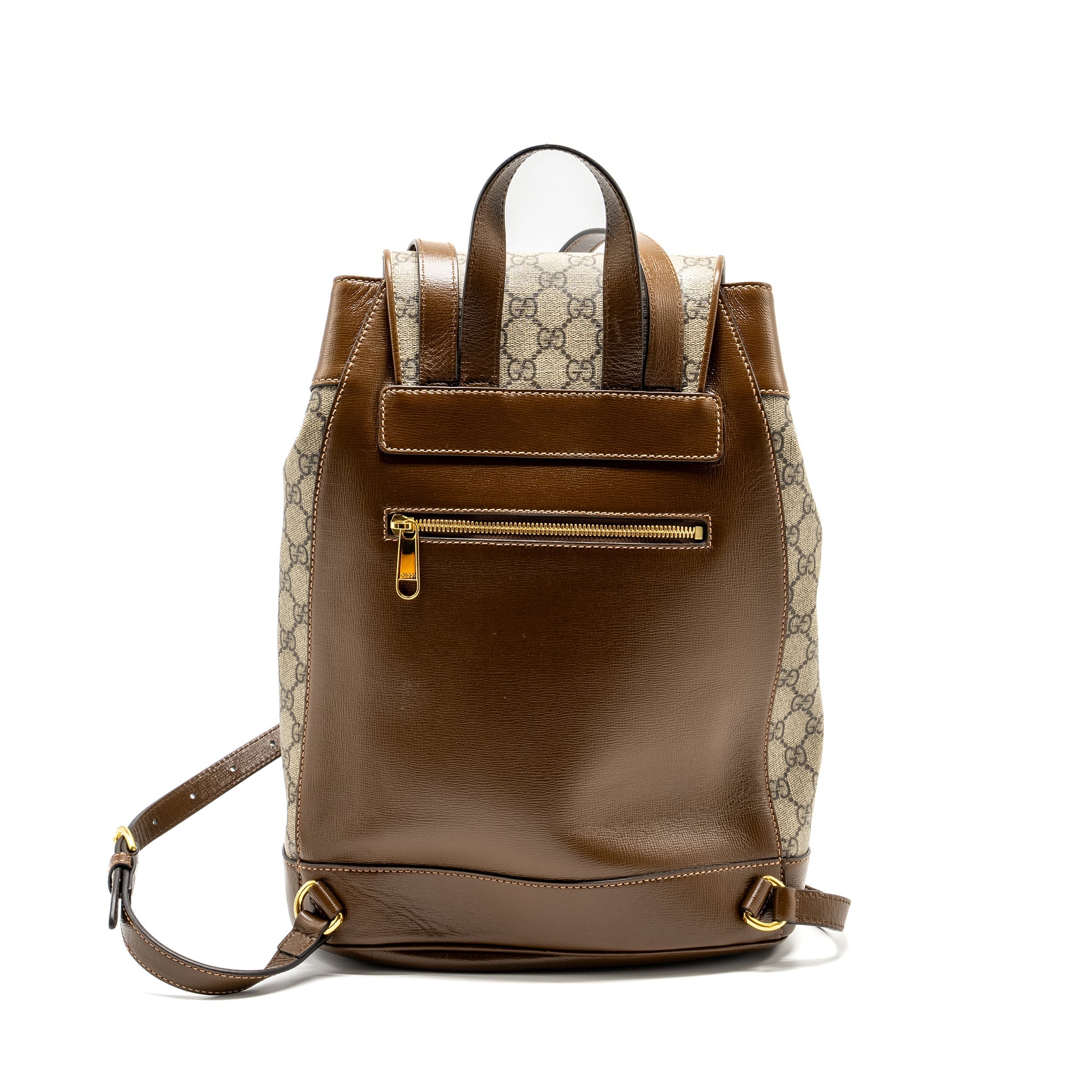 1955 HORSEBIT BACKPACK GG SUPREME CANVAS / CALFSKIN BROWN GHW