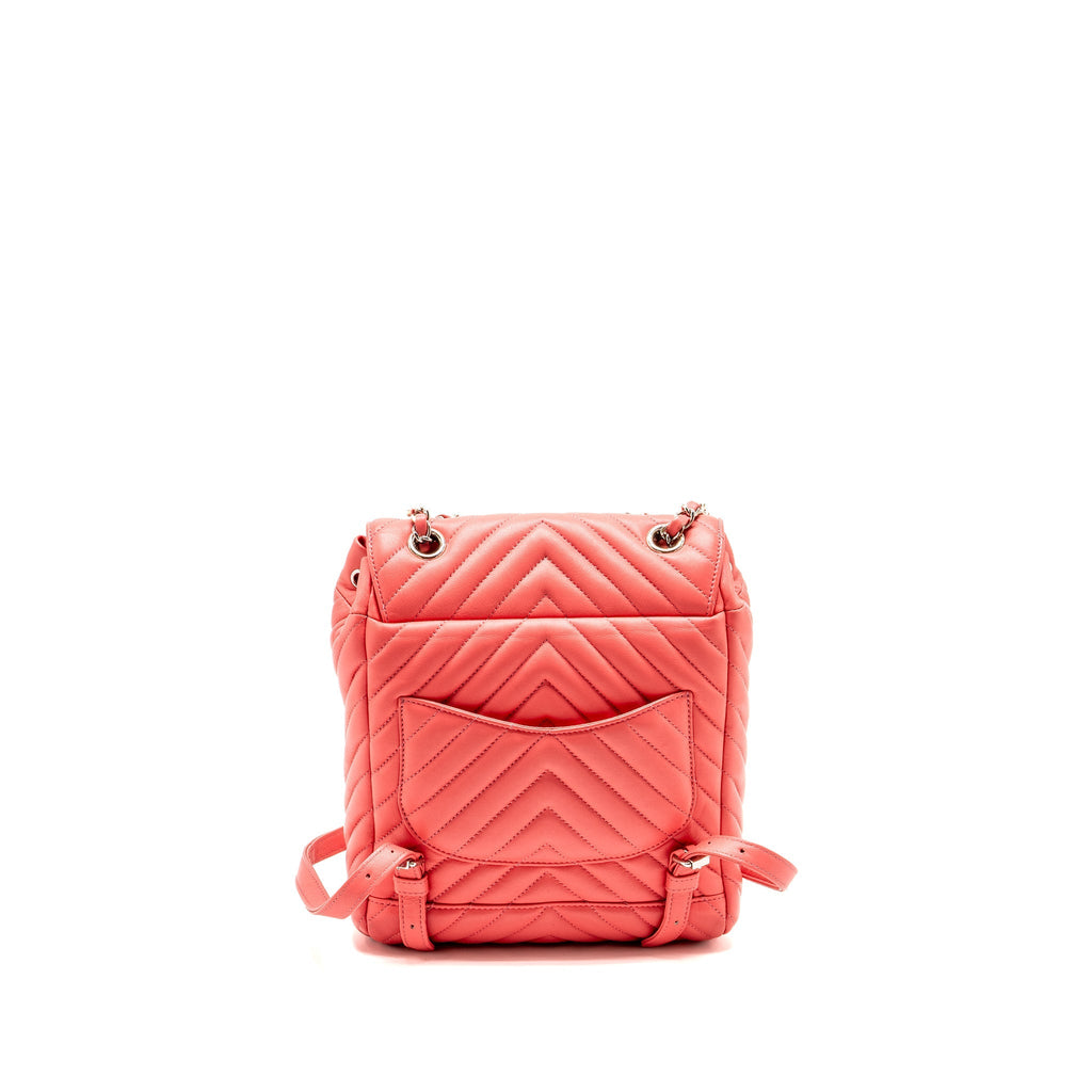 SMALL URBAN SPIRIT BACKPACK CHEVRON CALFSKIN PINK SHW