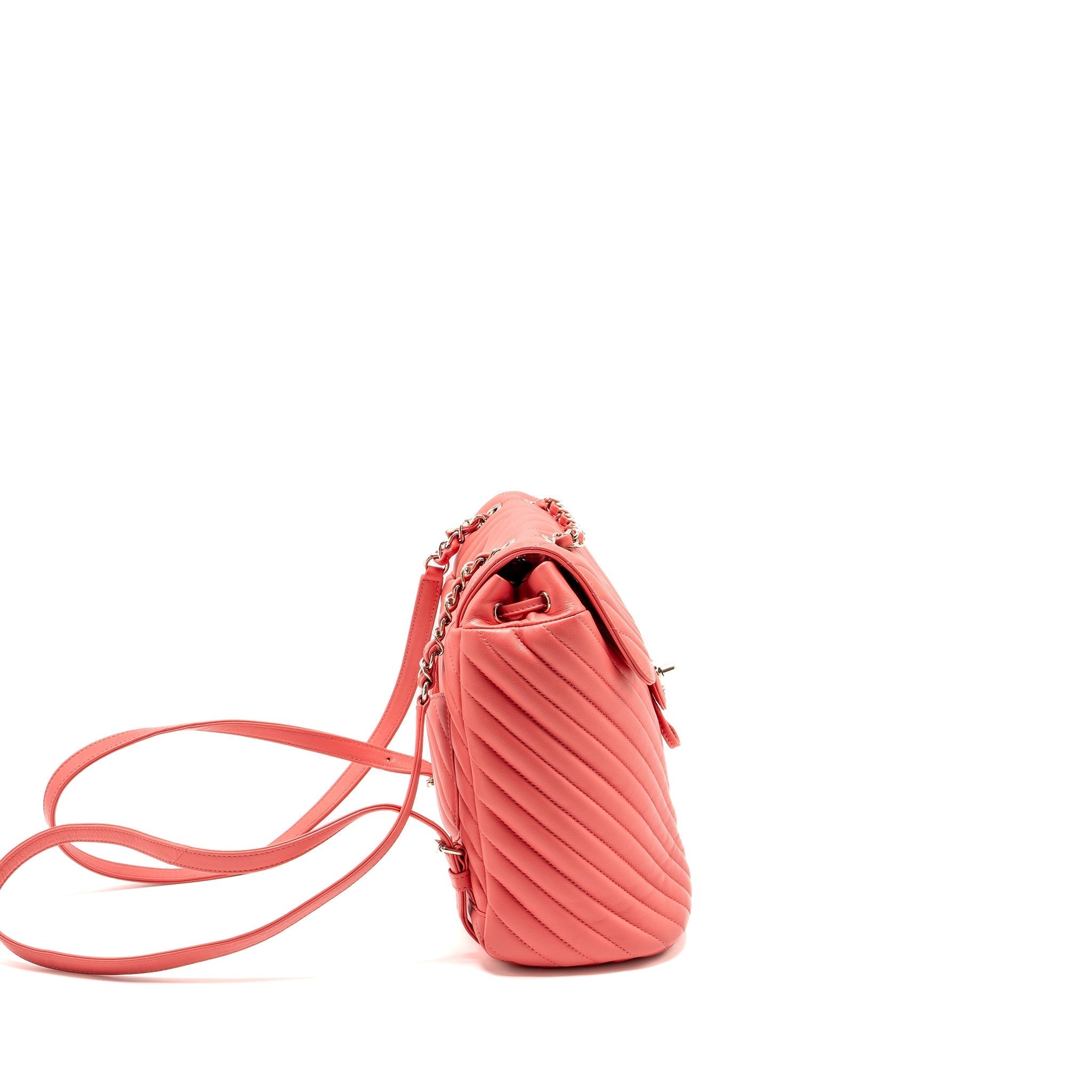 SMALL URBAN SPIRIT BACKPACK CHEVRON CALFSKIN PINK SHW