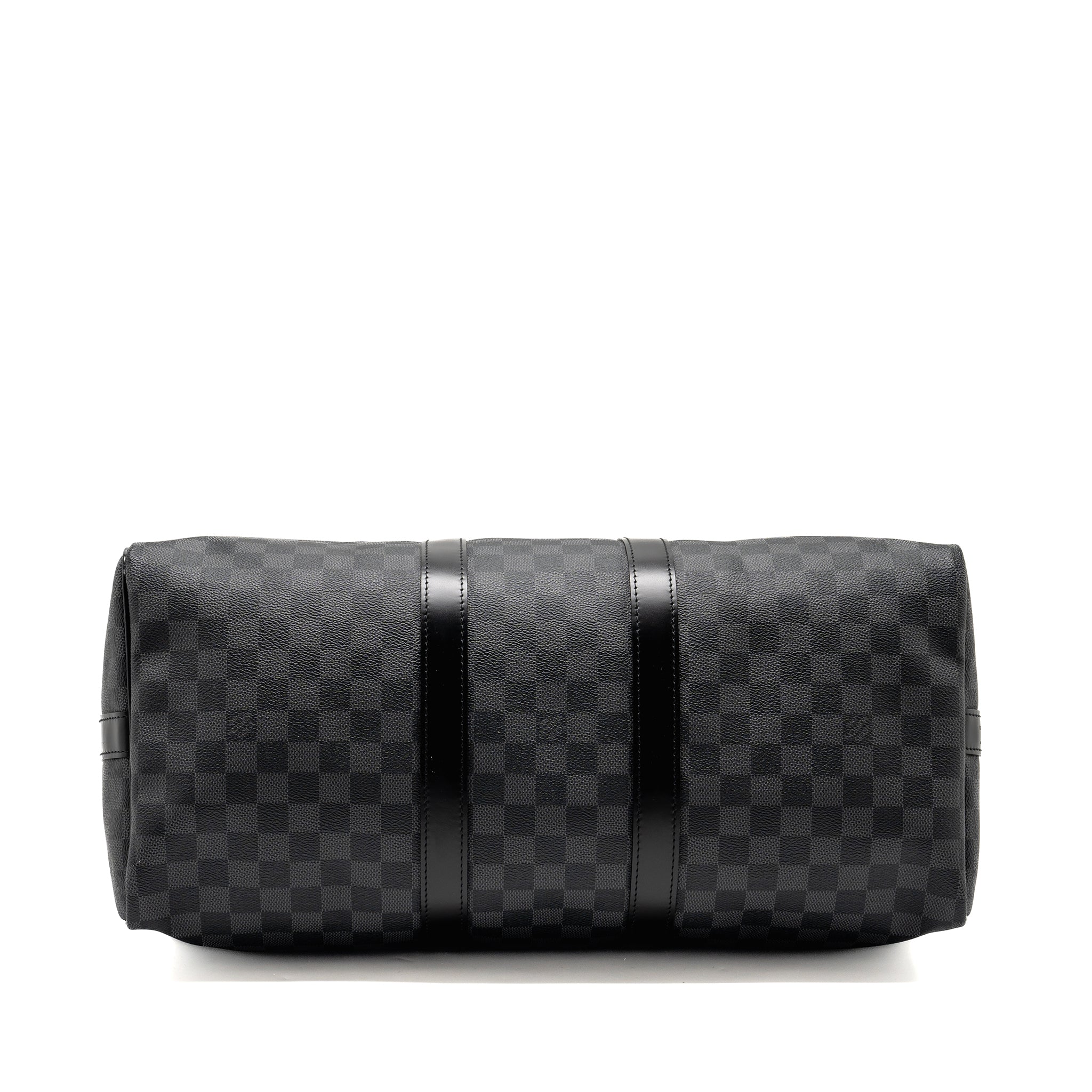 KEEPALL BANDOULIERE 45 DAMIER GRAPHITE CANVAS BLACK SHW