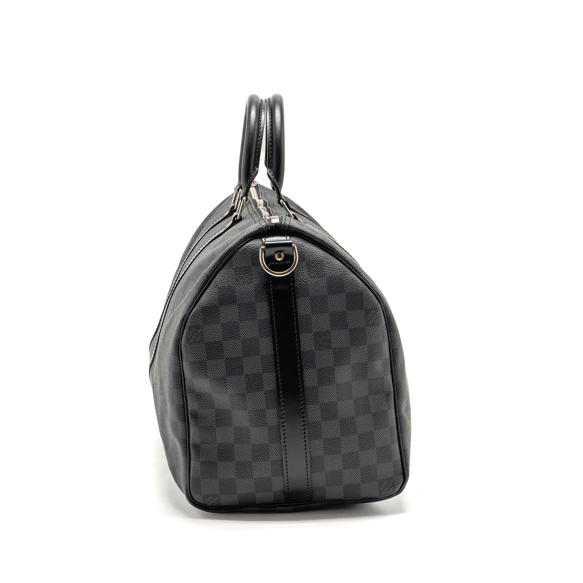 LOUIS VUITTON KEEPALL BANDOULIERE 45 DAMIER GRAPHITE CANVAS BLACK SHW