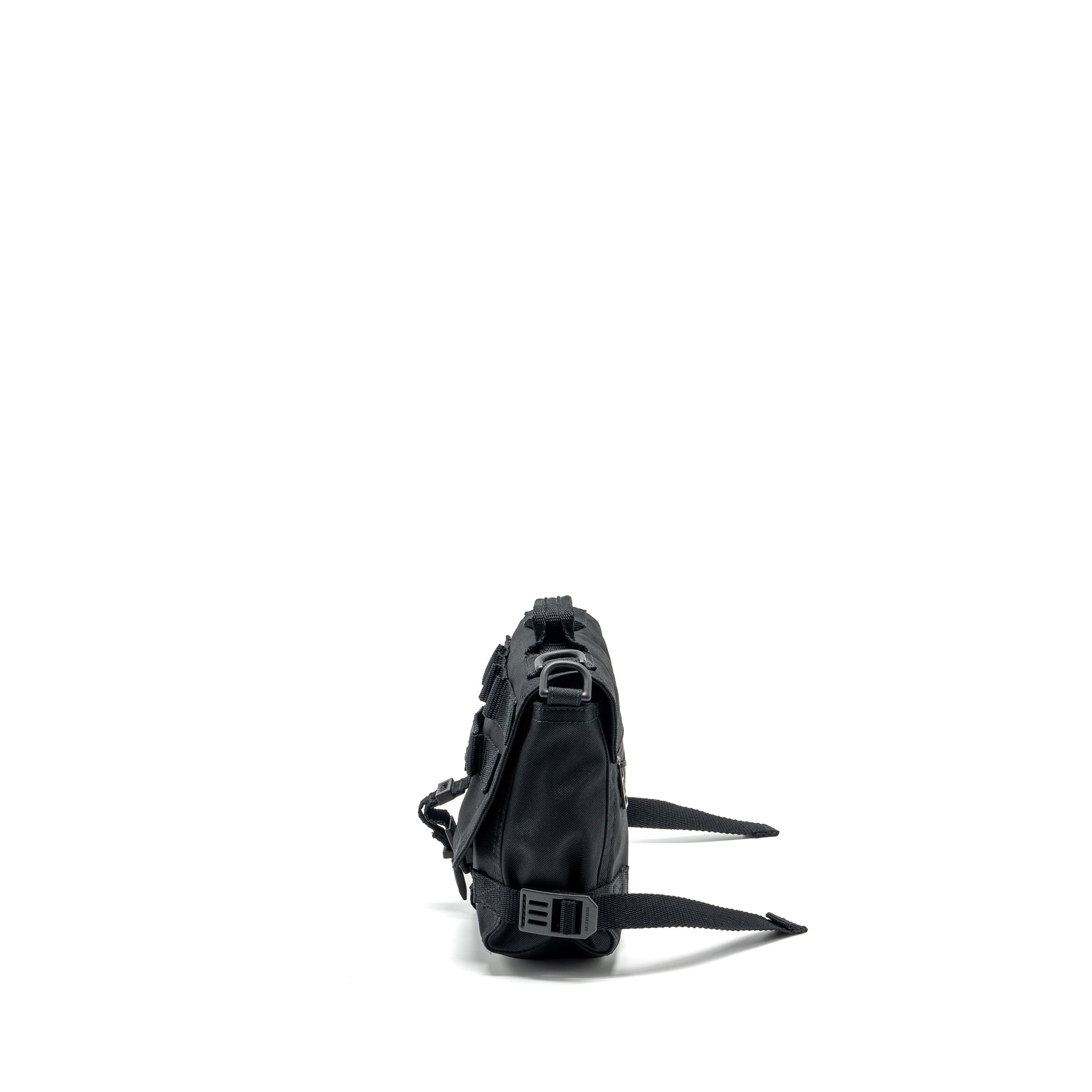 ARMY MESSENGER BAG BLACK RECYCLED NYLON BLACK/BLACK HARDWARE