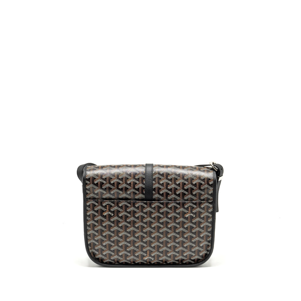 BELVEDERE MM MESSENGER BAG GOYARDINE CANVAS/CALFSKIN BLACK SHW