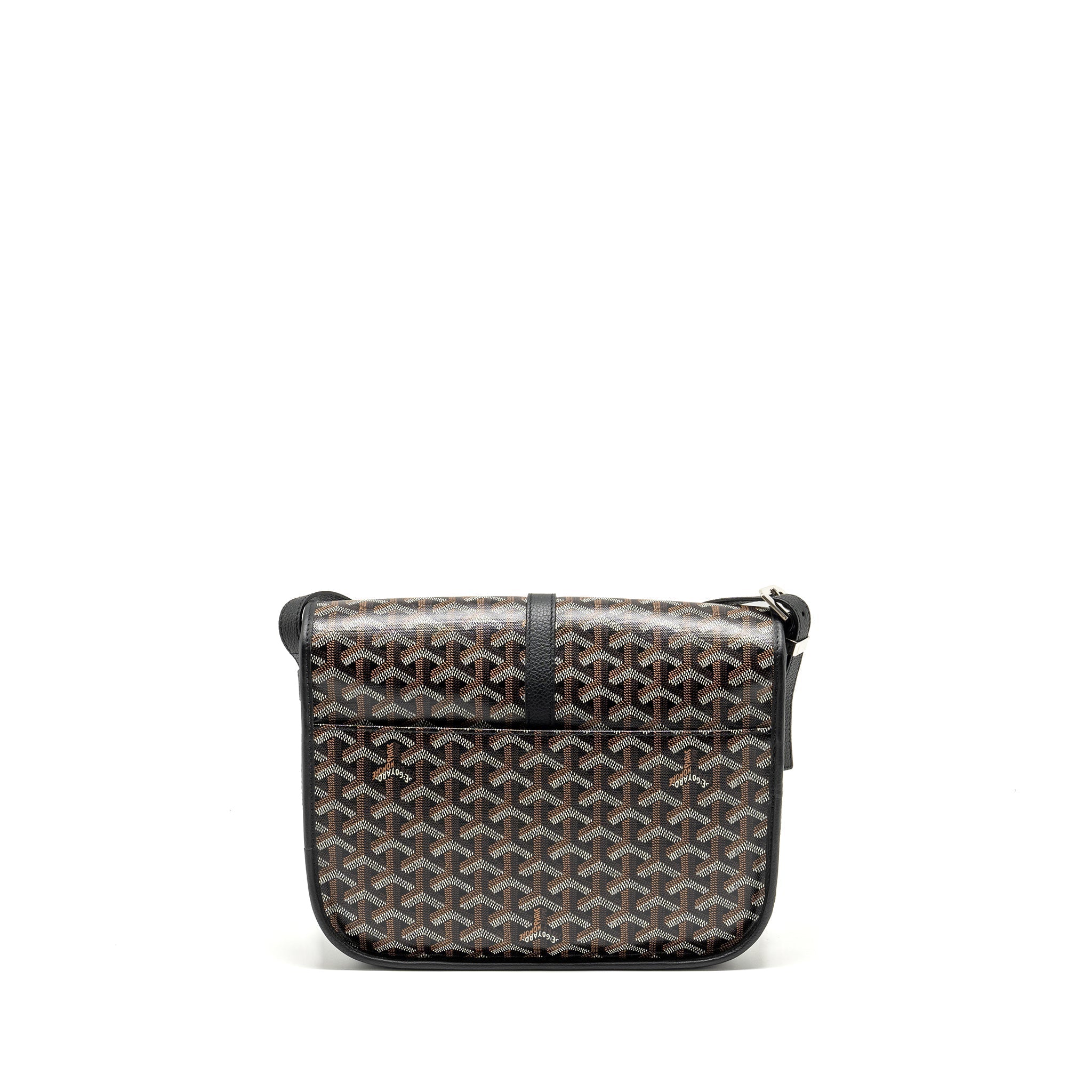 BELVEDERE MM MESSENGER BAG GOYARDINE CANVAS/CALFSKIN BLACK SHW