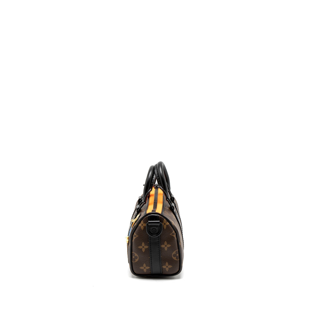 KEEPALL XS ZOOM WITH FRIENDS MONOGRAM CANVAS BLACK HARDWARE (NEW VERSION)