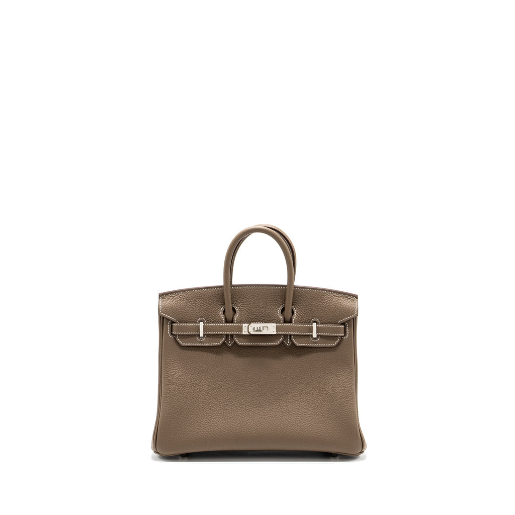 HERMES BIRKIN 25 TOGO ETOUPE SHW