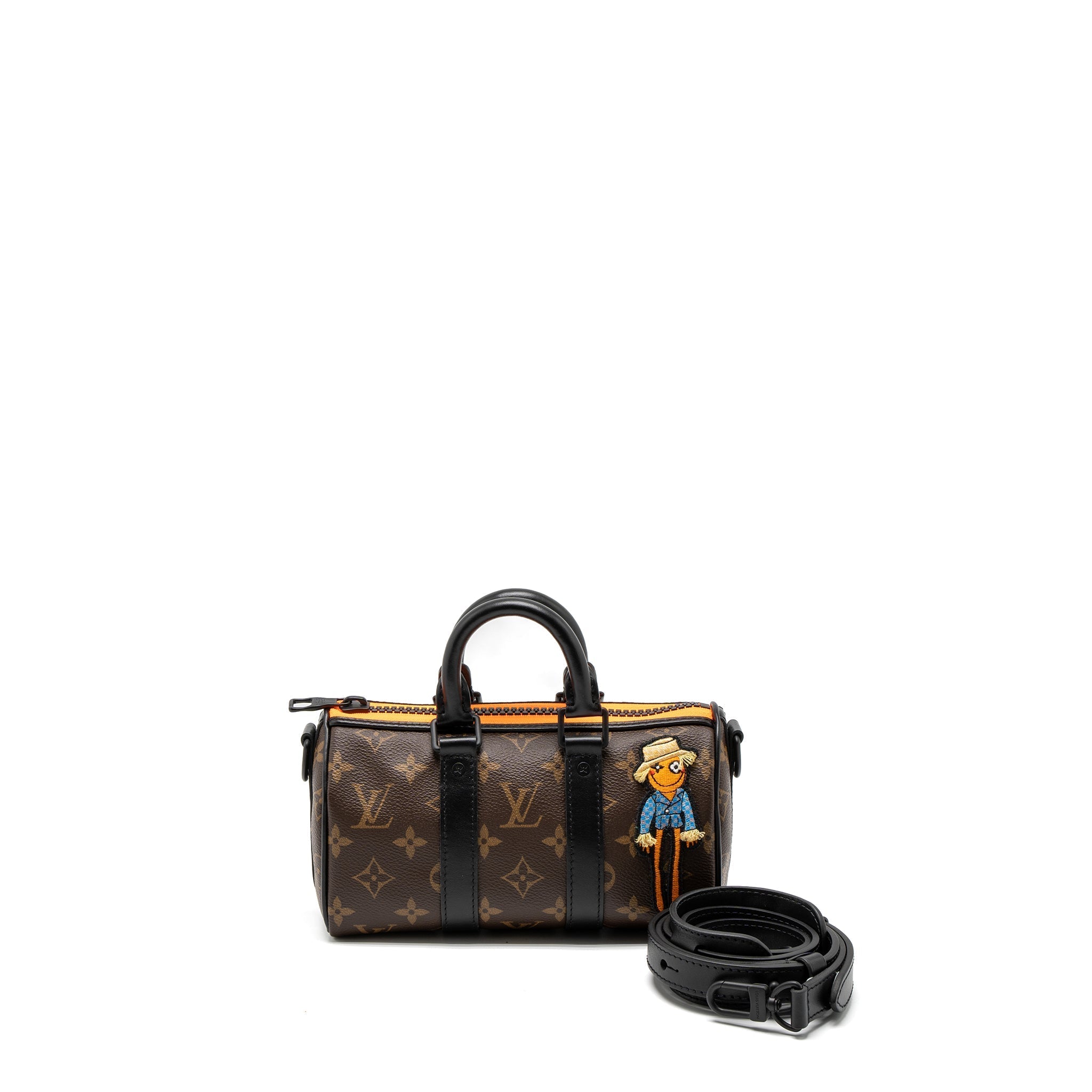 KEEPALL XS ZOOM WITH FRIENDS MONOGRAM CANVAS BLACK HARDWARE (NEW VERSION)