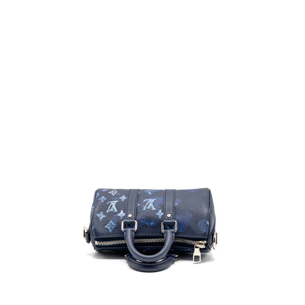 KEEPALL XS CALFSKIN WATERCOLOUR NAVY SHW