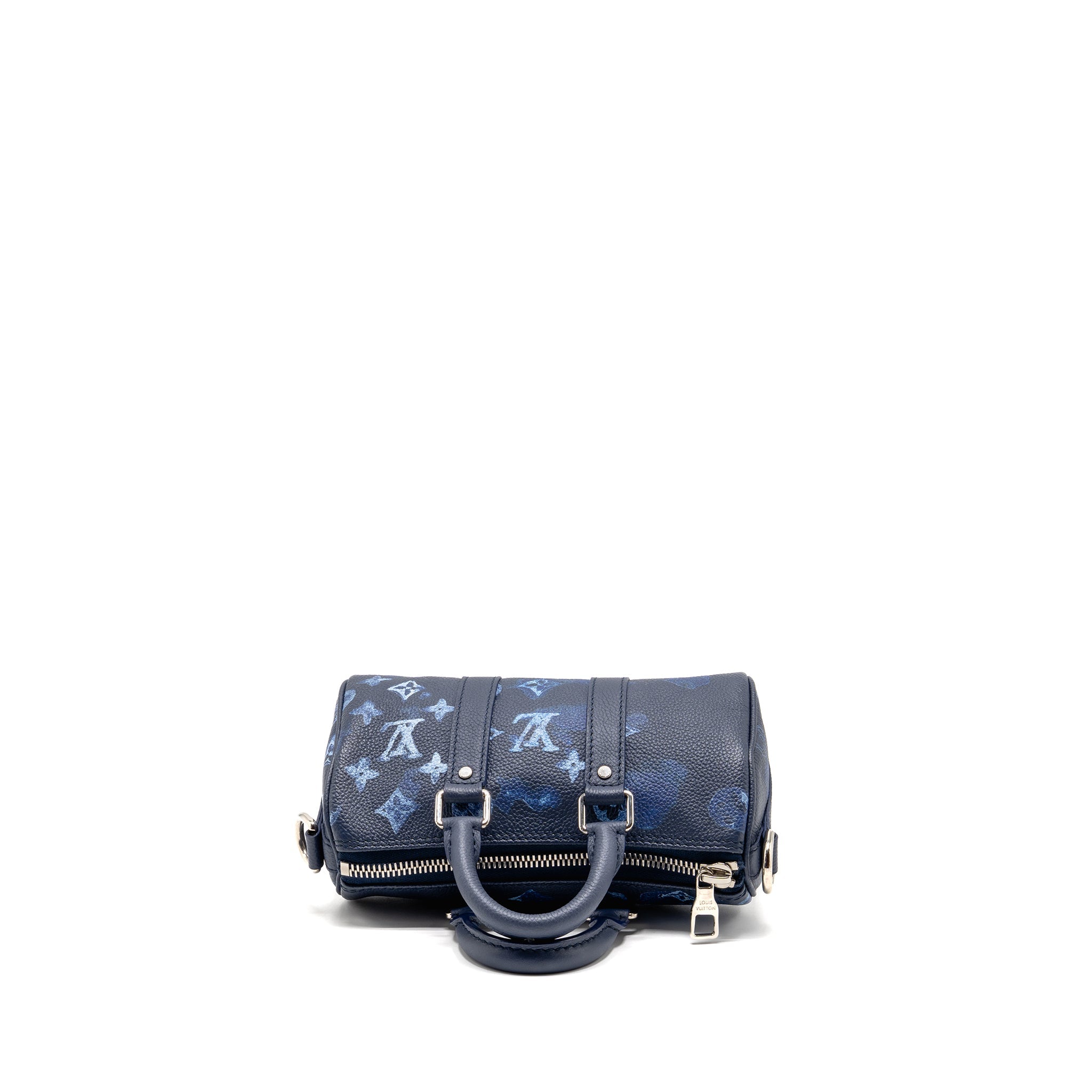 KEEPALL XS CALFSKIN WATERCOLOUR NAVY SHW