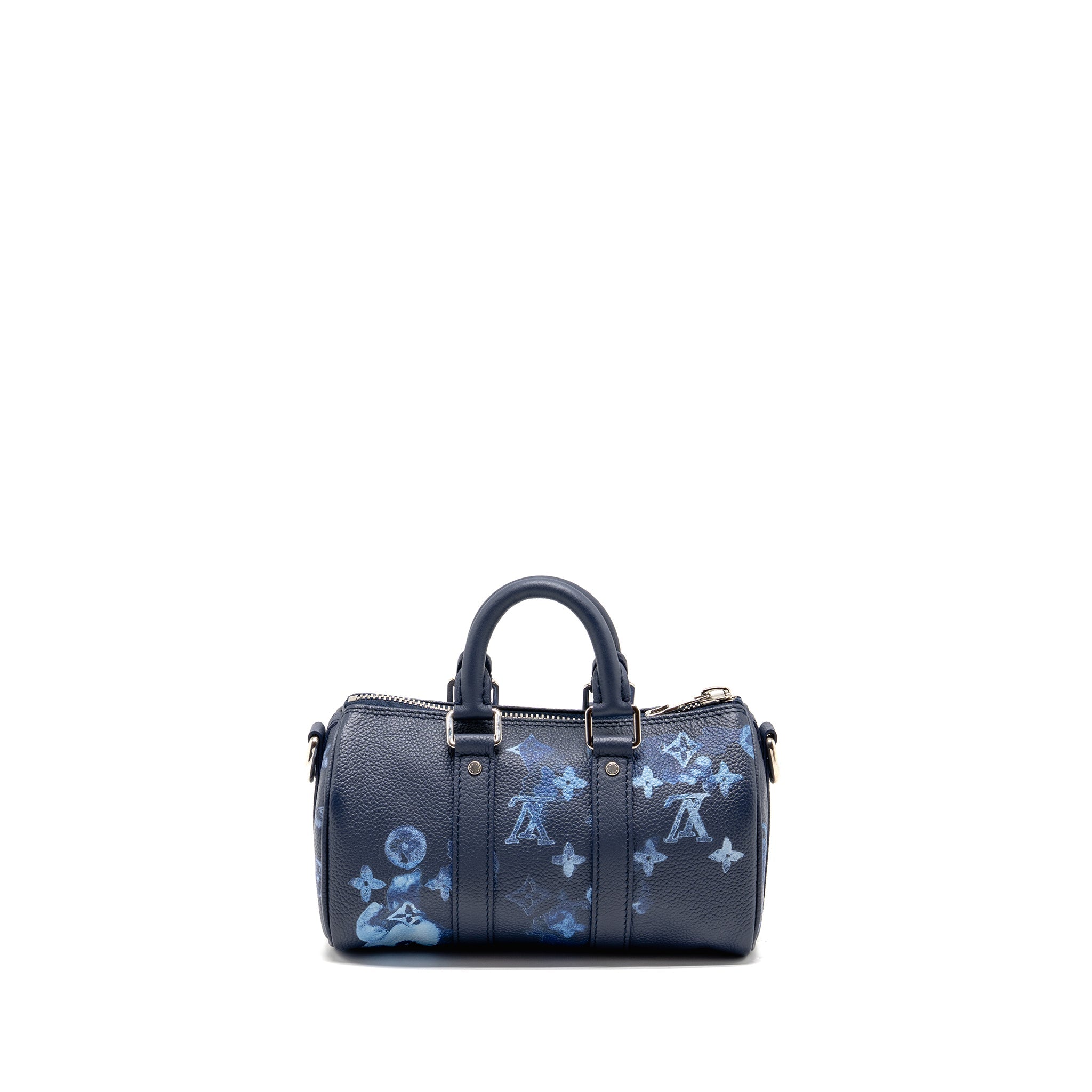 KEEPALL XS CALFSKIN WATERCOLOUR NAVY SHW