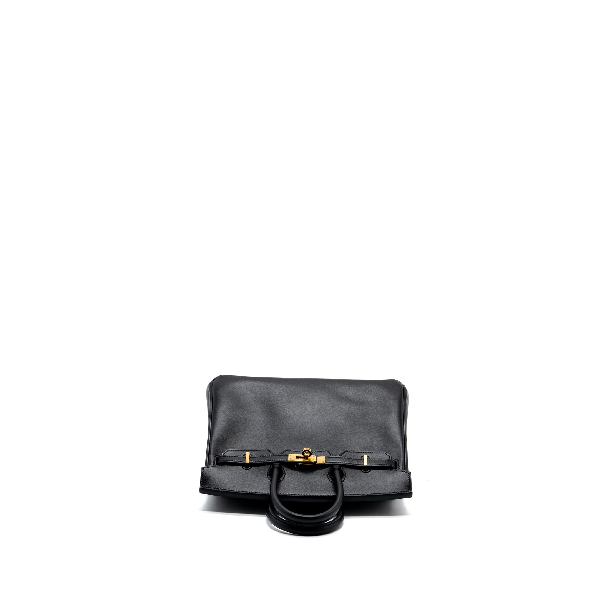 HERMES BIRKIN 25 TADELAKT LEATHER BLACK GHW