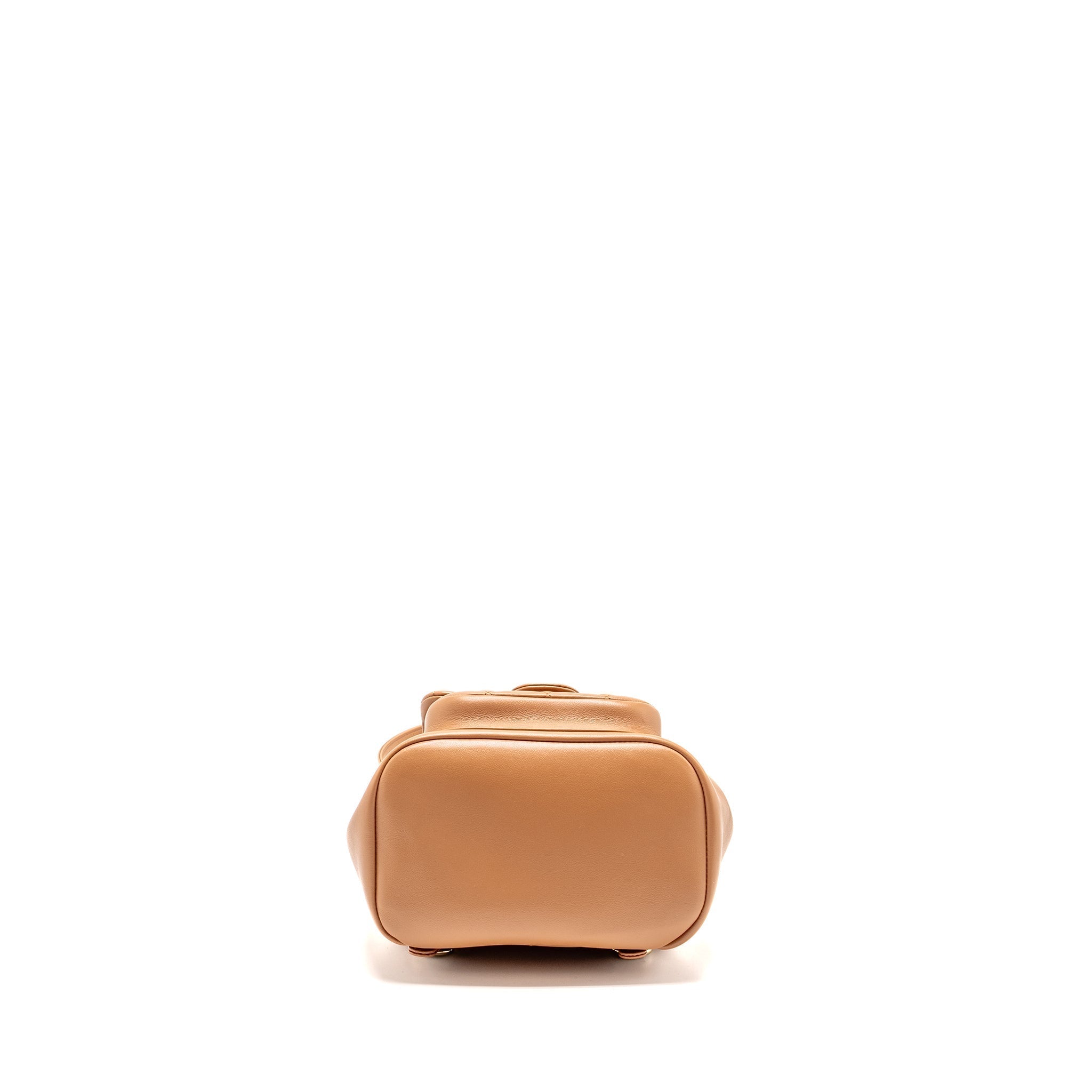 24P MINI DUMA BACKPACK CALFSKIN CARAMEL LGHW (MICROCHIP)