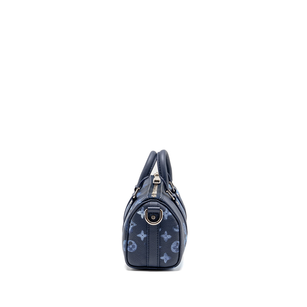 KEEPALL XS CALFSKIN WATERCOLOUR NAVY SHW