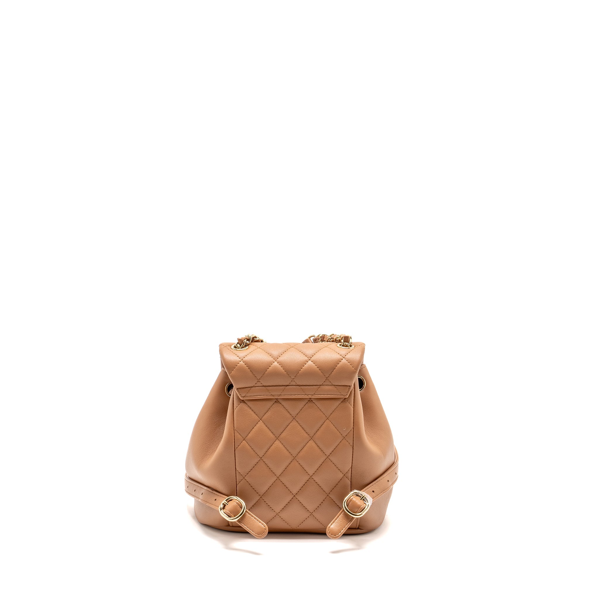 24P MINI DUMA BACKPACK CALFSKIN CARAMEL LGHW (MICROCHIP)