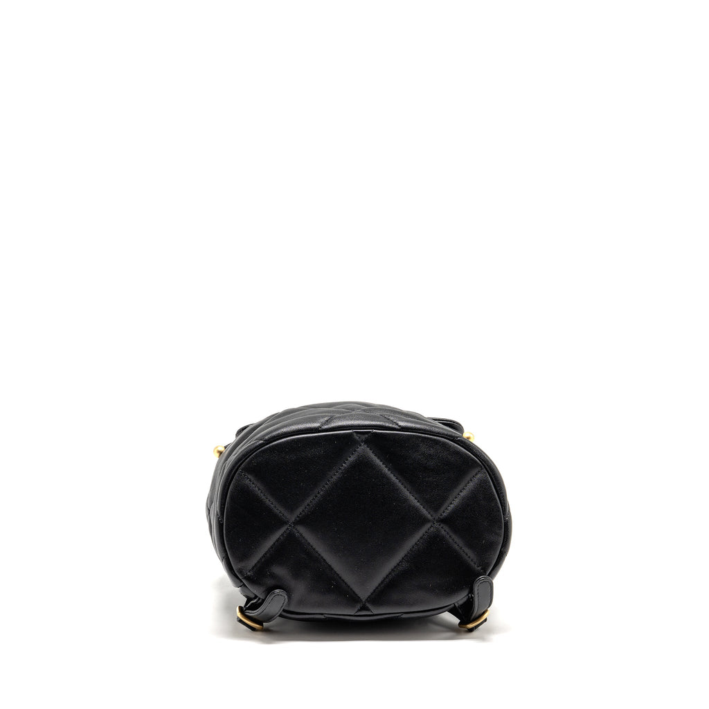 24C 19 BACKPACK LAMBSKIN BLACK MULTICOLOUR HARDWARE (MICROCHIP)