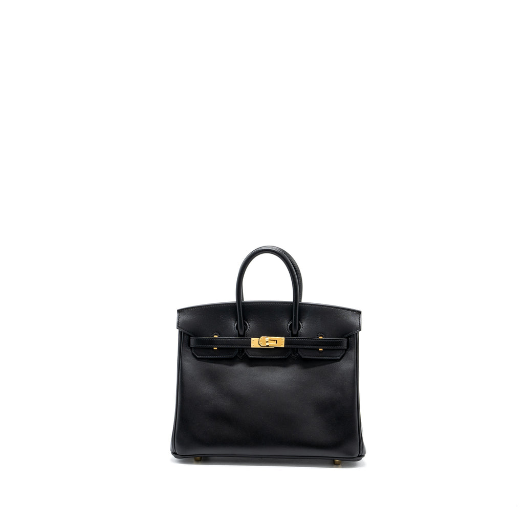 HERMES BIRKIN 25 TADELAKT LEATHER BLACK GHW