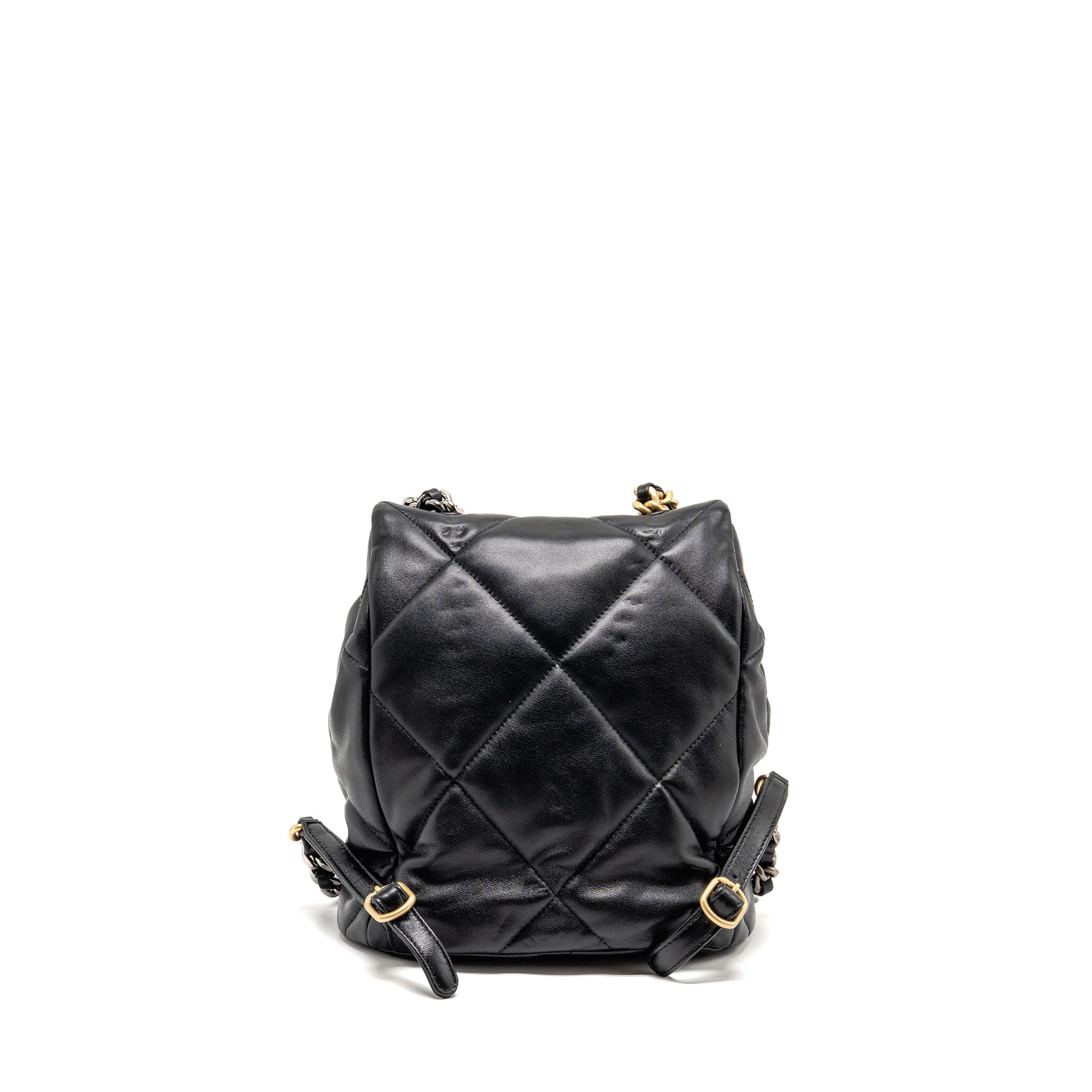 24C 19 BACKPACK LAMBSKIN BLACK MULTICOLOUR HARDWARE (MICROCHIP)