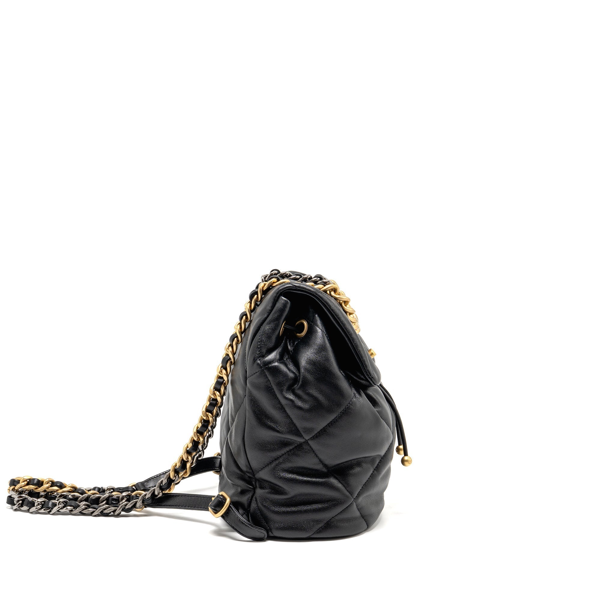 24C 19 BACKPACK LAMBSKIN BLACK MULTICOLOUR HARDWARE (MICROCHIP)