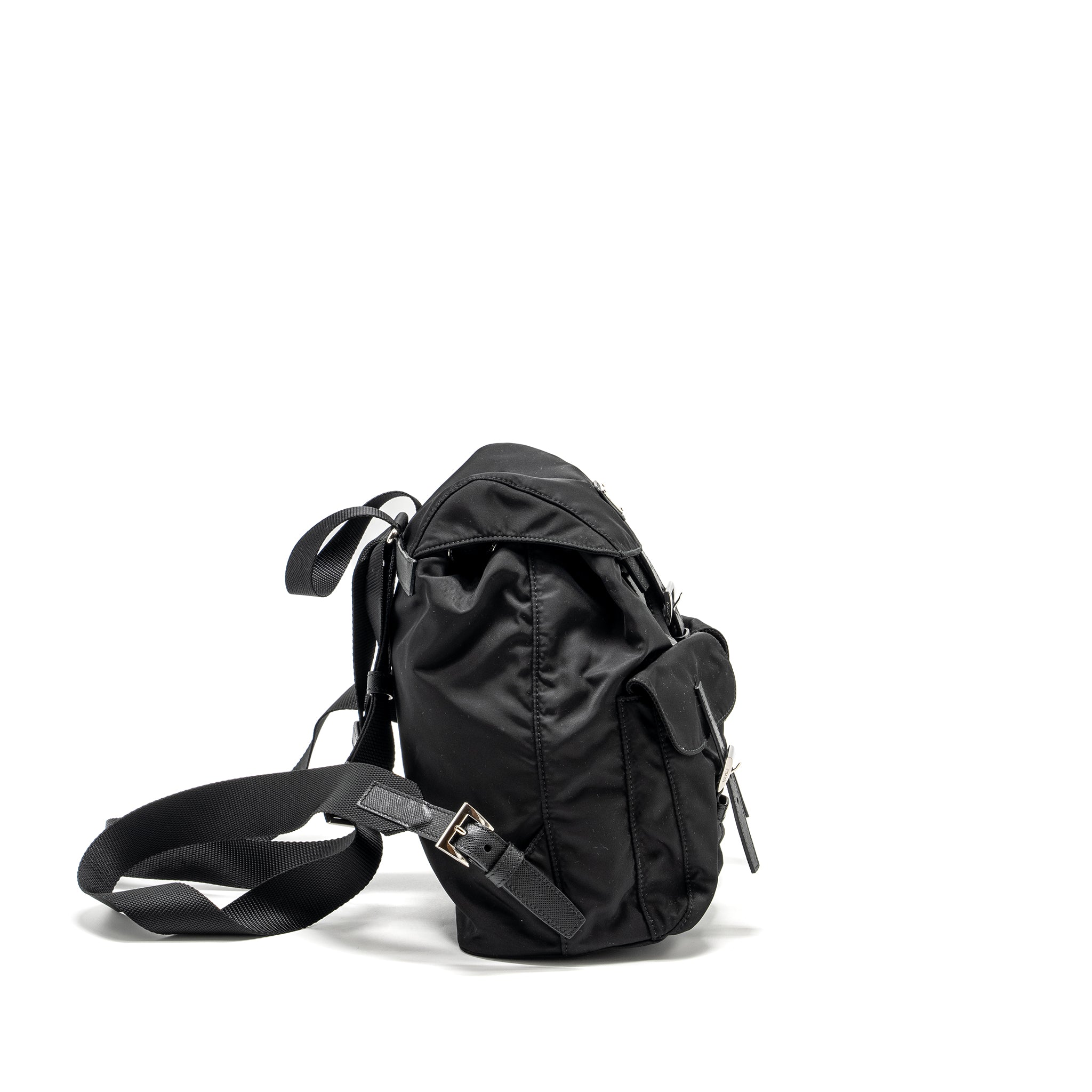 SMALL RE-NYLON BACKPACK BLACK SHW