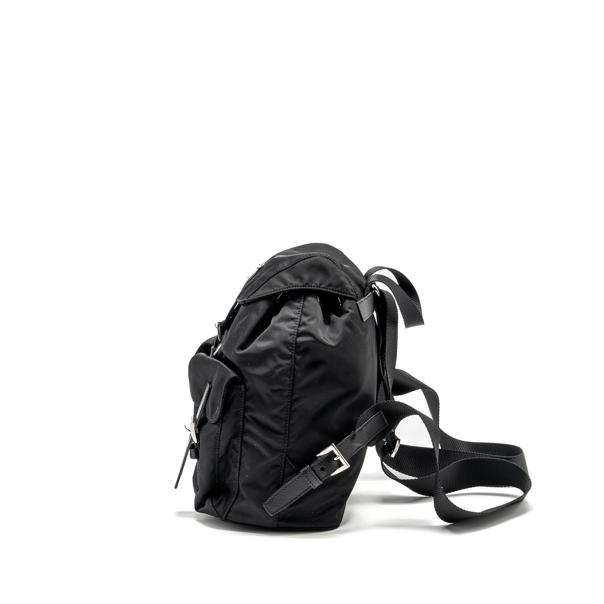 SMALL RE-NYLON BACKPACK BLACK SHW