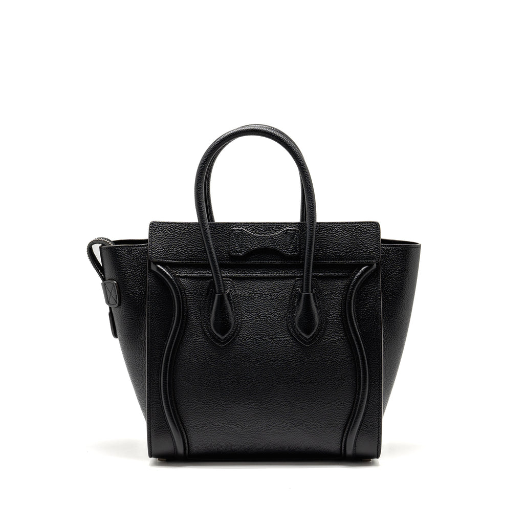 MICRO LUGGAGE BAG CALFSKIN BLACK SHW
