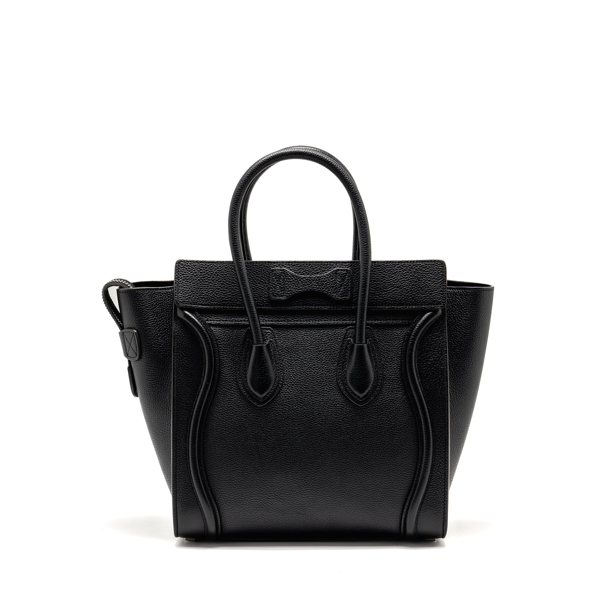 MICRO LUGGAGE BAG CALFSKIN BLACK SHW