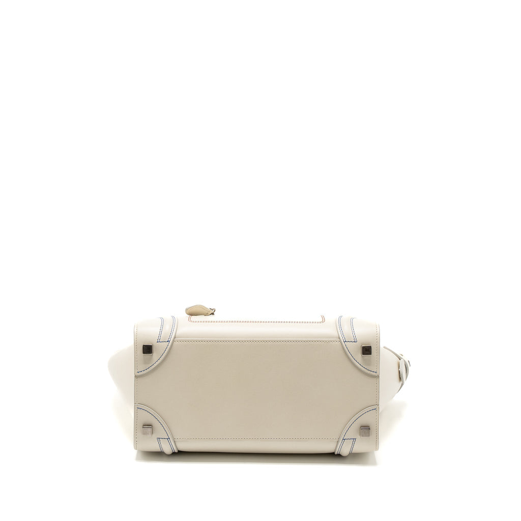 MICRO LUGGAGE BAG CALFSKIN WHITE SHW