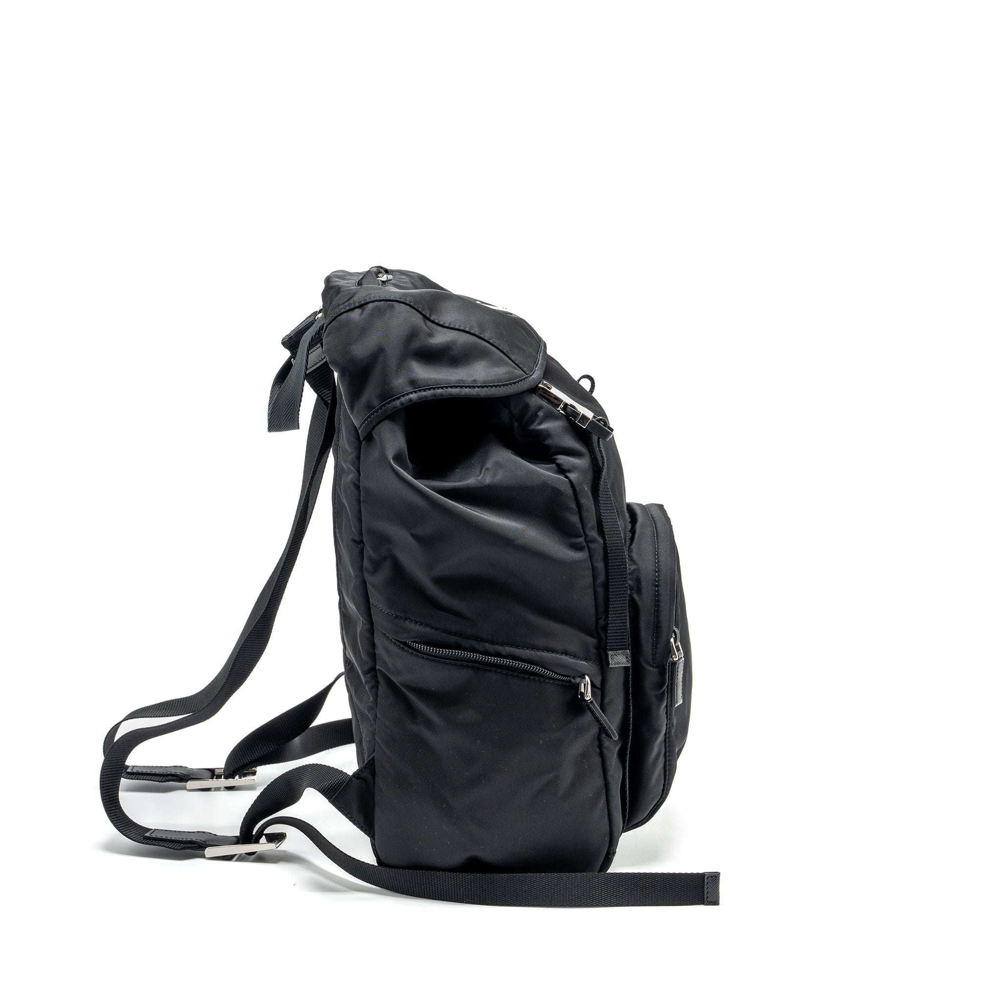 BACKPACK RE-NYLON/SAFFIANO BLACK SHW