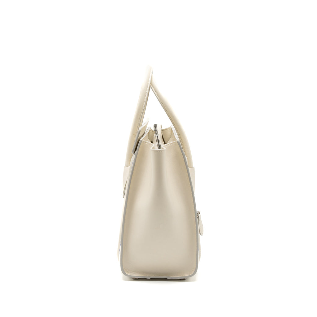 MICRO LUGGAGE BAG CALFSKIN WHITE SHW
