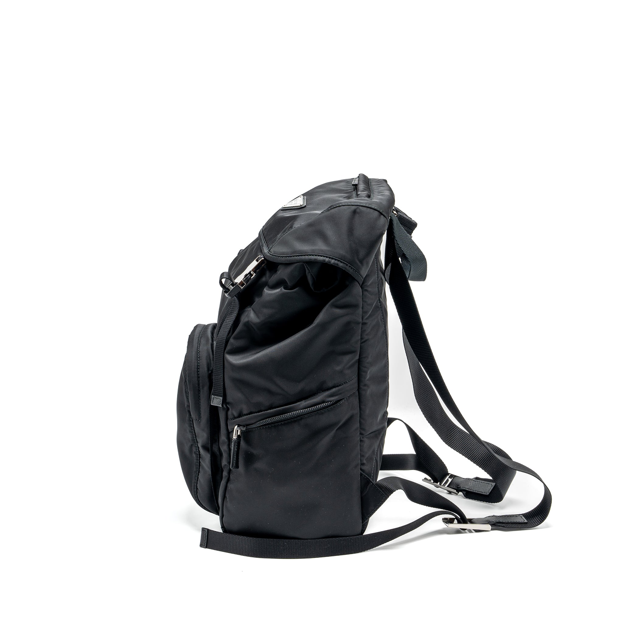 BACKPACK RE-NYLON/SAFFIANO BLACK SHW