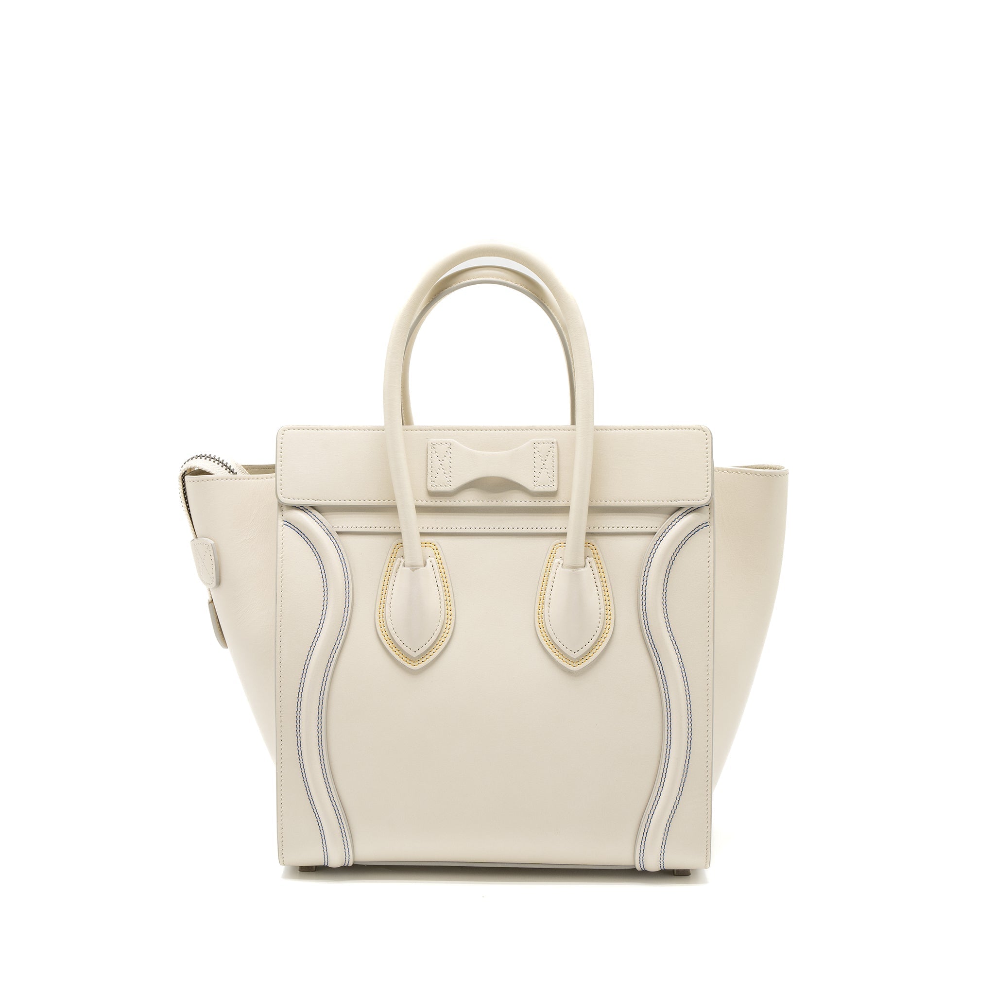 MICRO LUGGAGE BAG CALFSKIN WHITE SHW