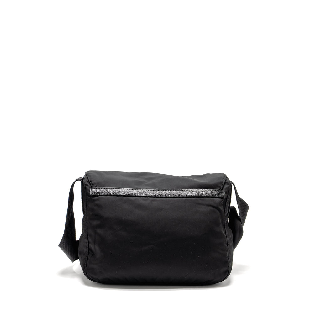 MESSENGER BAG RE-NYLON BLACK SHW