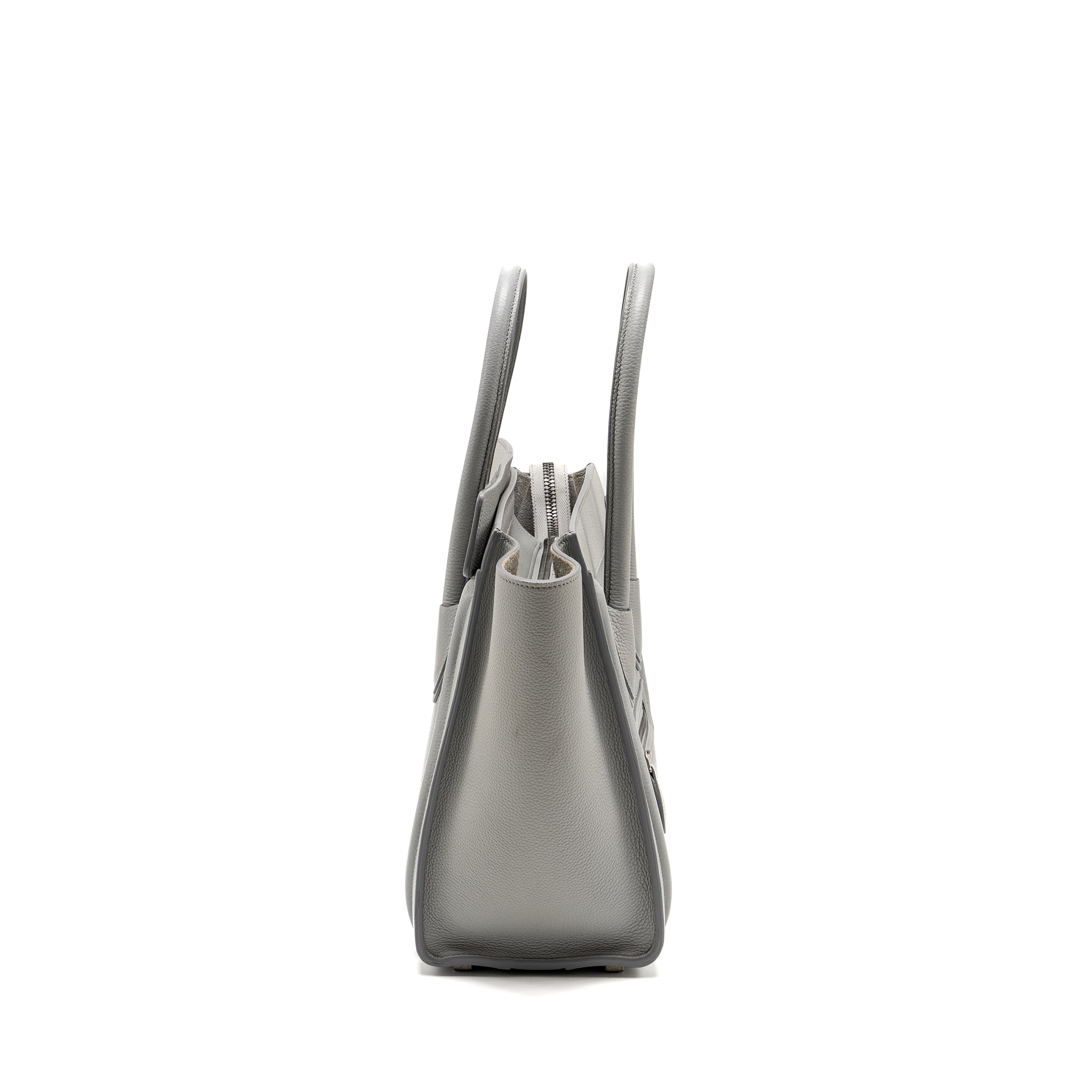MICRO LUGGAGE BAG CALFSKIN LIGHT GREY SHW