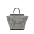 MICRO LUGGAGE BAG CALFSKIN LIGHT GREY SHW