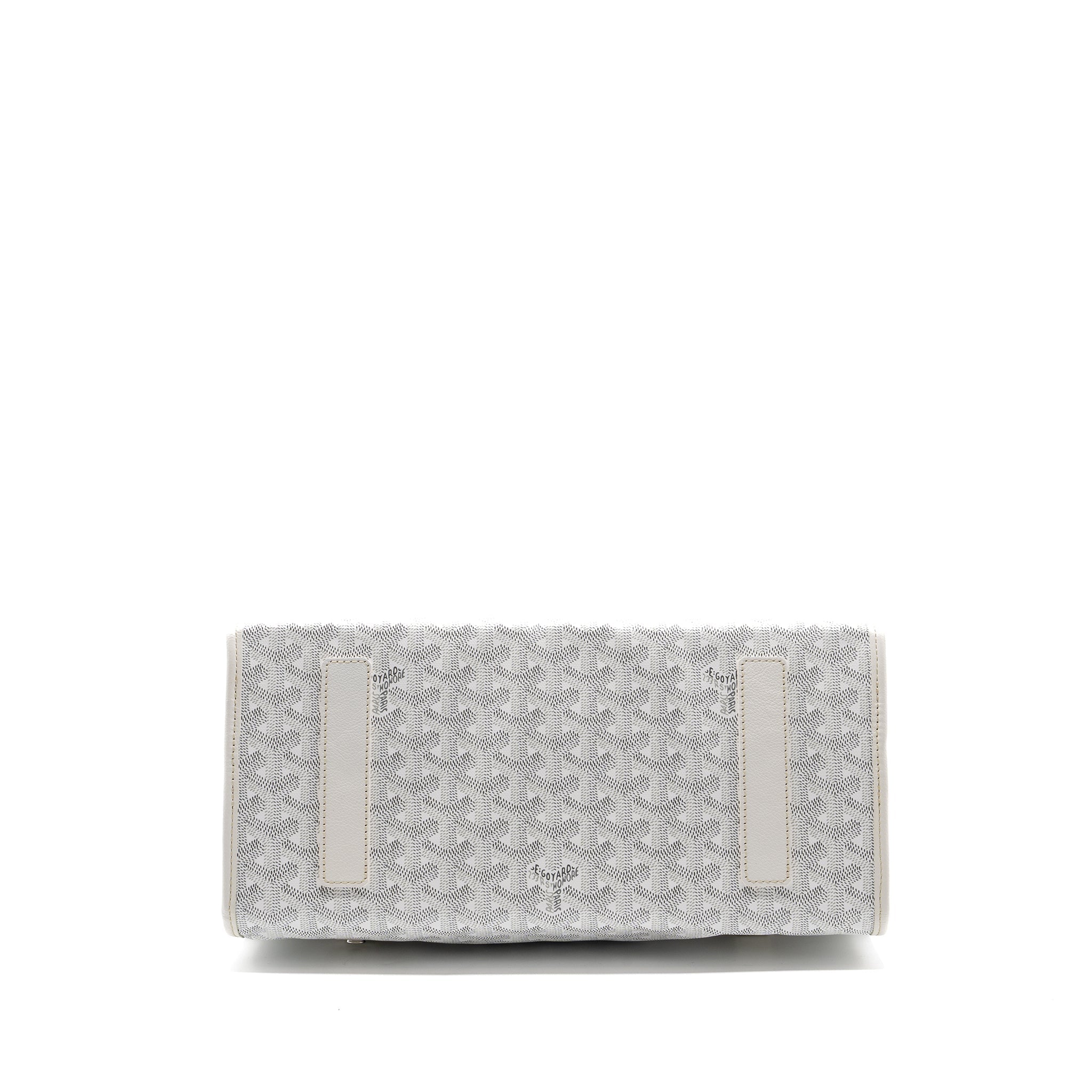 SAINT LEGER BACKPACK GOYARDINE CANVAS WHITE SHW