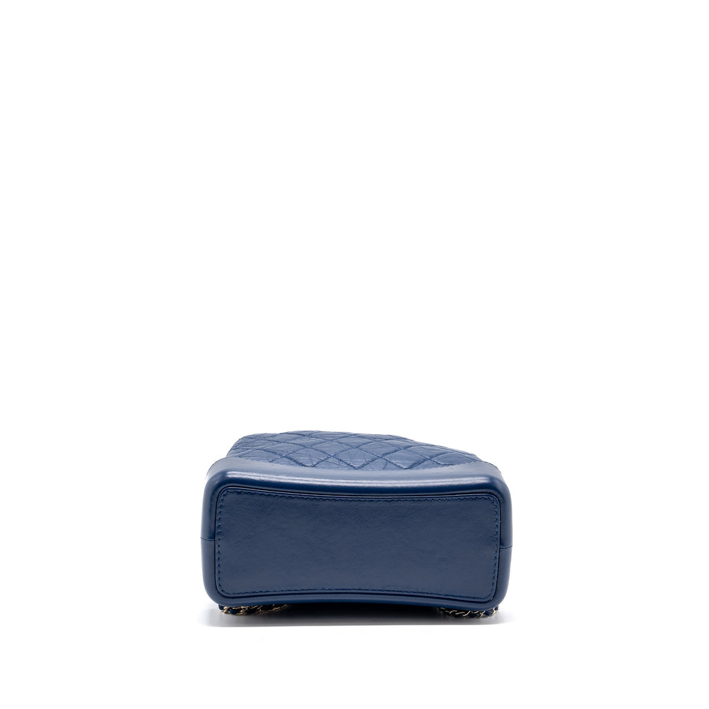 MEDIUM GABRIELLE BACKPACK AGED CALFSKIN BLUE MULTICOLOUR HARDWARE