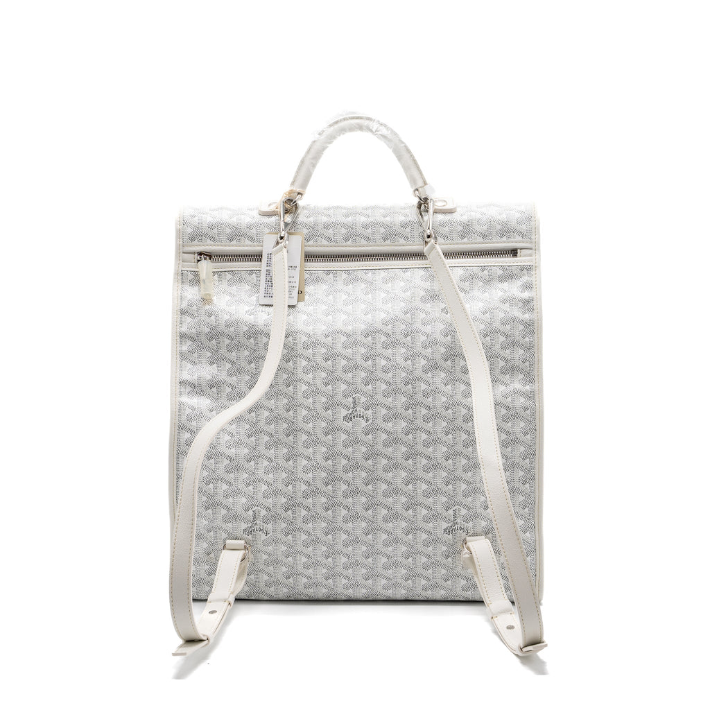 SAINT LEGER BACKPACK GOYARDINE CANVAS WHITE SHW