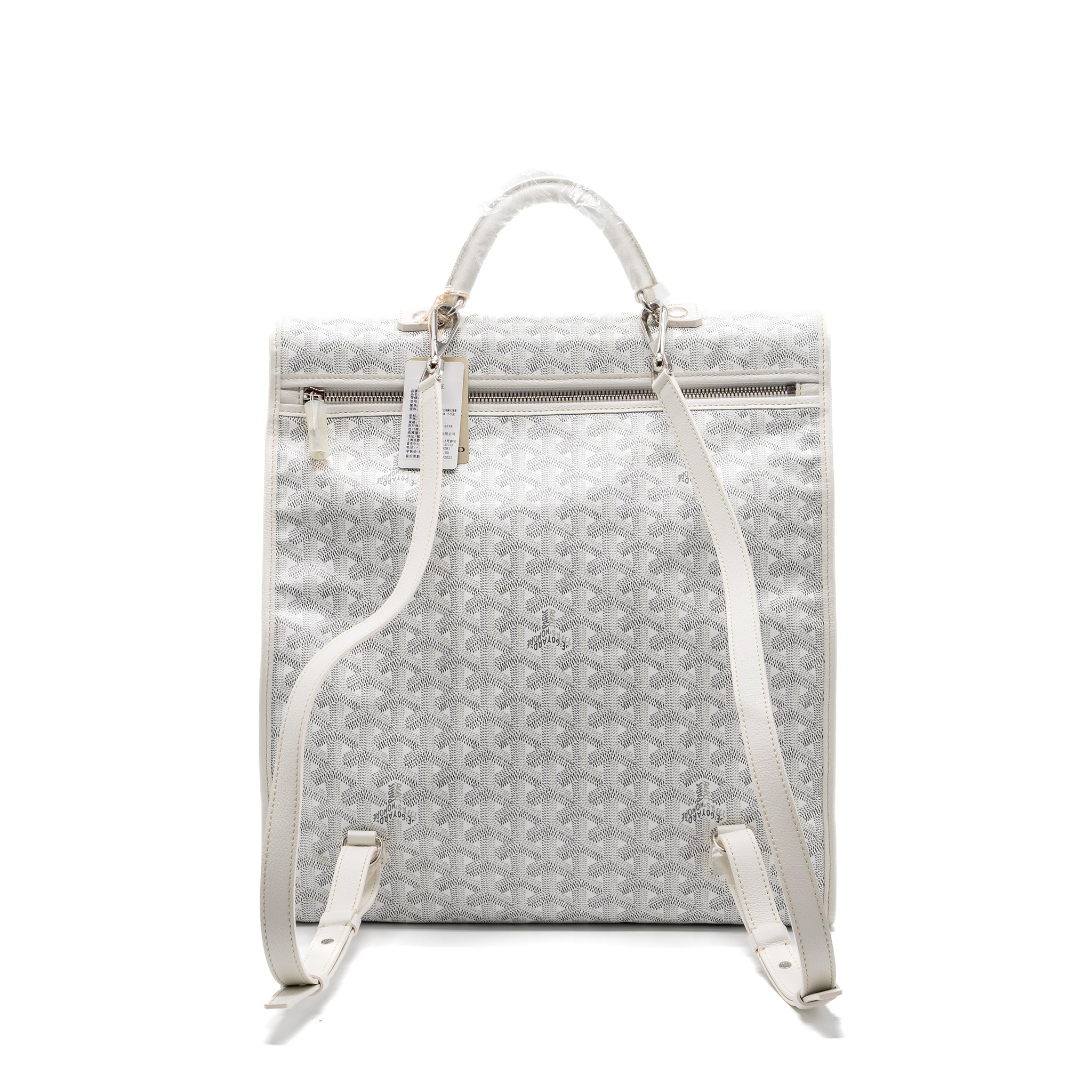 SAINT LEGER BACKPACK GOYARDINE CANVAS WHITE SHW