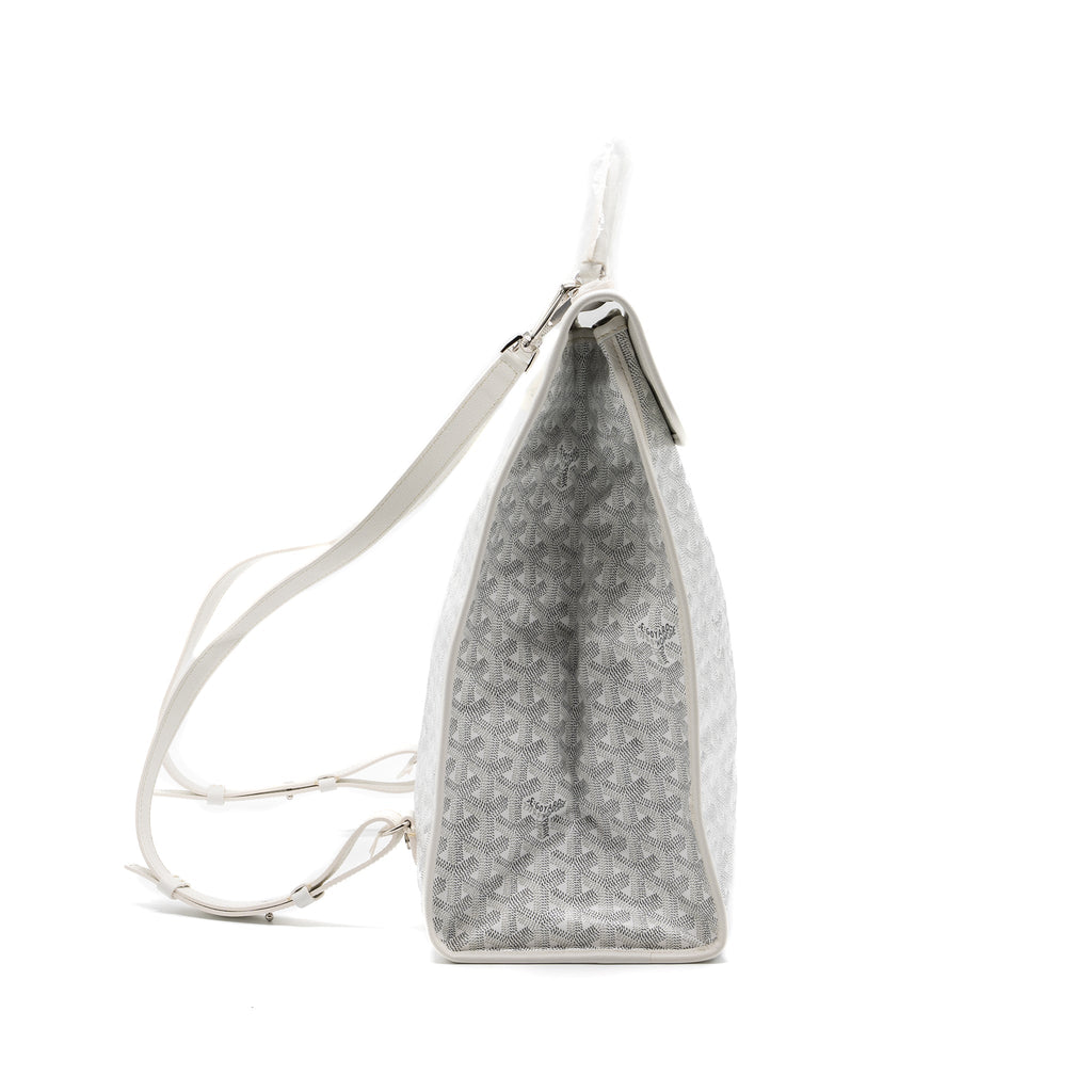 SAINT LEGER BACKPACK GOYARDINE CANVAS WHITE SHW