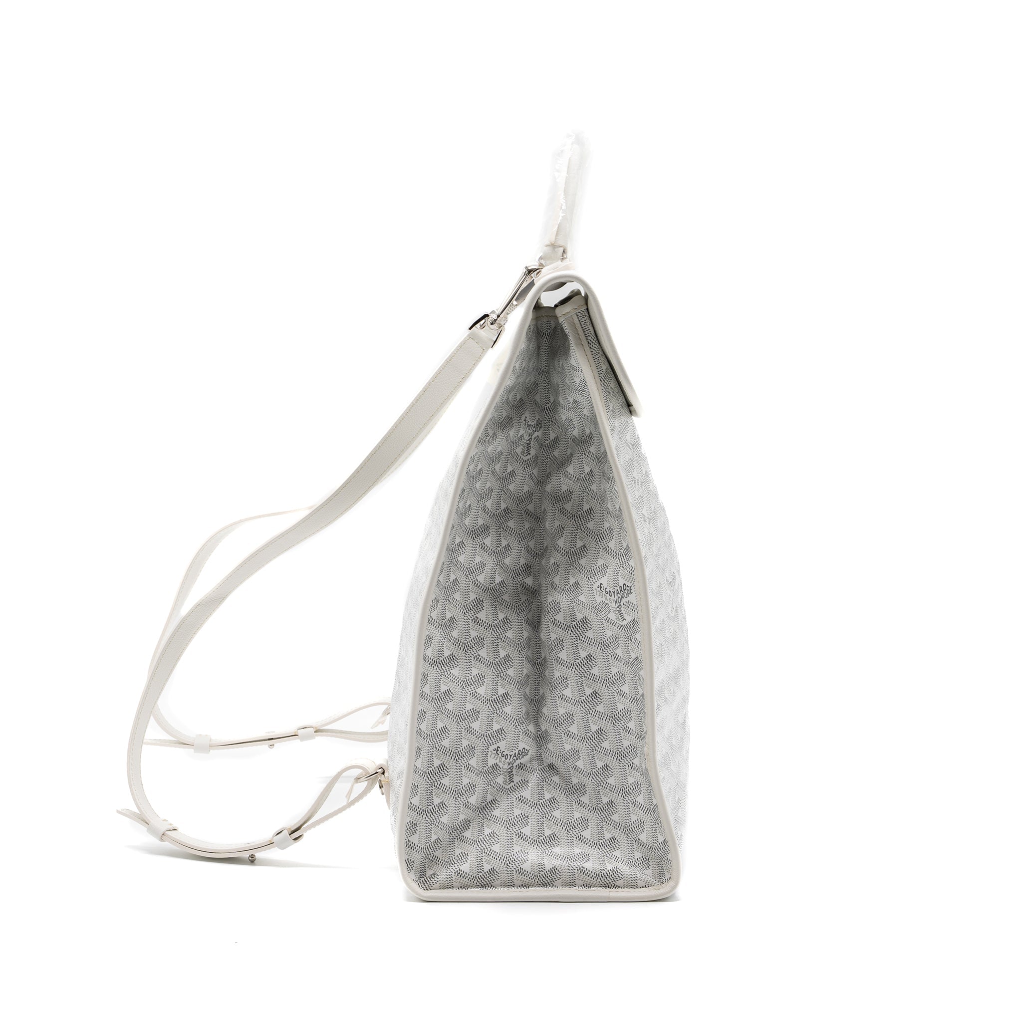 SAINT LEGER BACKPACK GOYARDINE CANVAS WHITE SHW