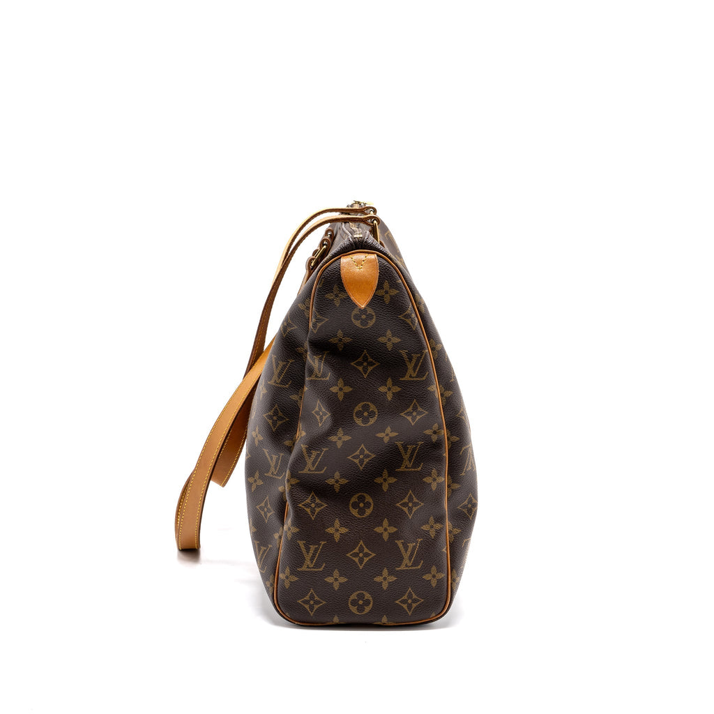 VINTAGE ZIPPER TRAVEL BAG MONOGRAM CANVAS GHW