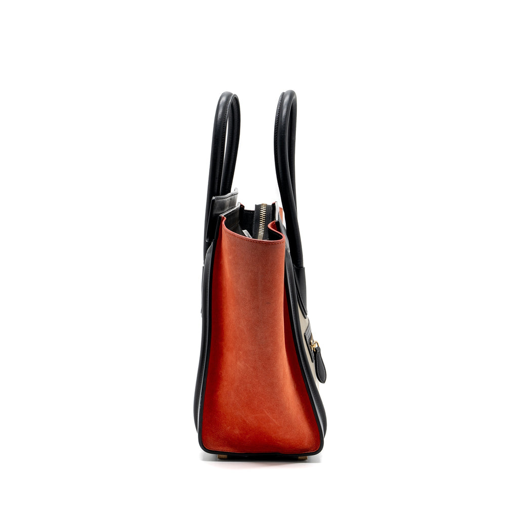 MICRO LUGGAGE CALFSKIN / SUEDE LEATHER MULTICOLOUR GHW